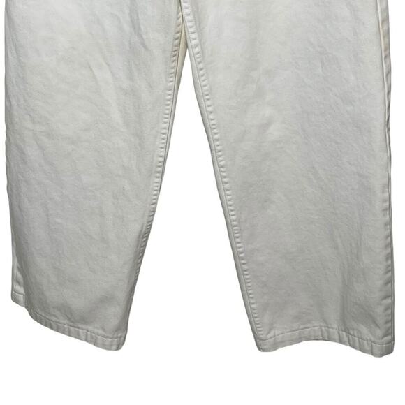 RARE Tommy Hilfiger Wide Leg High Rise Jeans White Size 10 Vintage 90s - Picture 5 of 15